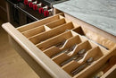 Rev-A-Shelf Trim-to-Fit Silverware Drawer Organizer For Kitchen Utensils, Cutlery Cabinet Storage Divider Insert, 33" x 22", Maple Wood, 4WUTCT-36-1 by CozyNest Decor