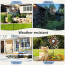 Wind Spinners Outdoor Metal Large with Stake- 84'' Wind Spinners for Yard and Garden - Windmill for Yard - Ideal Gift Metal Yard Art for Family, Friends, Garden Lovers (Willow Leaf) by CozyNest Decor