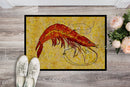 Shrimp Doormat Indoor Outdoor 24H X 36W Front Door Mat Rugs for Entryway, Non Slip Washable Low Pile,