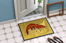 Shrimp Doormat Indoor Outdoor 24H X 36W Front Door Mat Rugs for Entryway, Non Slip Washable Low Pile,