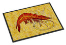 Shrimp Doormat Indoor Outdoor 24H X 36W Front Door Mat Rugs for Entryway, Non Slip Washable Low Pile,