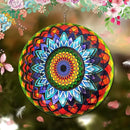 FONMY Wind Spinner Mandala Sun Flower 12 inches – 3D Stainless Steel – Laser Cut Metal Art Geometric Pattern - Hanging Wind Spinner, Kinetic Yard Art Decorations - Indoor/Outdoor Décor by GreenHaven Gardens