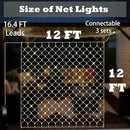 Eueasy LED Net Lights, 360 LED 12x12FT with Timer & 8 Lighting Modes, Outdoor Net Lights for Gazebo, Bush, Wedding, Holiday by GreenHaven Gardens