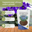 Professional African Violet Plant Soil | Premium All Purpose Blend | Large 2.2 Quarts | Ready to Use for Indoor Flowering Plants | Peat Moss, Coco Coir, Perlite, Dolomite | Made in USA by GreenHaven Gardens