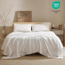 PHF 100% Cotton Waffle Weave Blanket King Size, Soft Lightweight Breathable Cozy Summer Blankets for Bed, Luxury Aesthetic Woven Bedding for Home Decor, 108"x90", White by CozyNest Decor