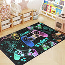 Play Gaming Rug for Bedroom Gamer Mat Gamepad for Boys Room 59"x39" for Playroom Decor Washable by TinyTreasures Baby Boutique