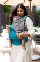 LÍLLÉbaby Complete All Seasons Ergonomic 6-in-1 Baby Carrier Infant to Toddler with Lumbar Support (7-45 Pounds), 360 Degree Baby Wearing & Multi-Position, Inward & Outward Facing (Cool Caribbean) by TinyTreasures Baby Boutique