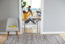 Safety 1st Easy Install Baby Gate for Doorways, Auto-Close Pressure-Mounted Magnetic Latch, Indoor Dog Gates, No Drilling, Fits 29"-38", Grey by TinyTreasures Baby Boutique
