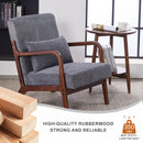 Accent Chair With Pillow And Wood Frame by HouseOfZazla