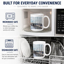 The Warf Ceramic Coffee Mug 15 oz Decorative Large C Handle Mug Cup for Tea, Cocoa Hot Chocolate