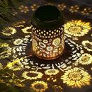 Kaixoxin Solar Garden Decor Metal Lantern Sunflower Table Lamp Bronze Outdoor Dercoration Great Gift for Women Mon Grandma Hanging Lights for Patio Courtyard Garden by GreenHaven Gardens