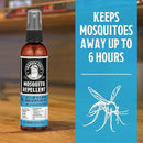 Grandpa Gus's Natural Mosquito Repellent Spray, Time-Release Plant-Based Actives, Non-Greasy, No Stains, DEET-Free, 4 oz (Pack of 2) by TinyTreasures Baby Boutique