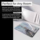 The Warf Memory Foam Kitchen Mat Machine Washable Anti-Fatigue Cushion Comfort Bath or Kitchen Rug