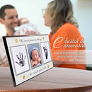 Baby Hand and Footprint Kit with Photo & Birth Details, Inkless Hand and Footprint Kit, Newborn Keepsake Plaque, Baby Shower Gifts (STYLE 2 (Baby Shower) (Most Precious Thing)) by TinyTreasures Baby Boutique