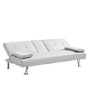 Futon Sofa Bed With Armrest Two Holders by HouseOfZazla