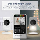Babysense Video & Breathing Movement Monitor - Video Baby Monitor with Breathing Motion Detection & Alerts Bundle Pack - Video Monitor V24R with Babysense 7 Under-The-Mattress Sleep Monitor by TinyTreasures Baby Boutique