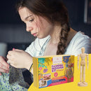 Fashion Designer Kits for Girls Ages 8+ Beginners Learn About Patterns, Draft & Re-Design Patterns, Sew & Be A Fashion Designer for The 8.5 in. Wood Mannequin. Sewing Kits for Kids 8-12 by TinyTreasures Baby Boutique
