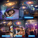 Planetarium Projector for Bedroom, 12 Image Discs, Galaxy Projector Star Night Light, Ceiling Mood Lighting, LED Space Galaxy Lamp, Kids Adults Room Decor by TinyTreasures Baby Boutique