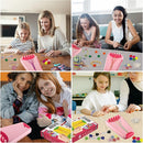 Arts and Crafts for Kids Ages 8-12,Friendship Bracelet Making Kit for Girl,Kids Jewelry Making Kit with 28 Pre-Cut Threads,Christmas Birthday Gifts for Ages 6 7 8 9 10 11 12 Year Old Red by TinyTreasures Baby Boutique