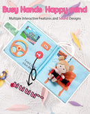 Interactive Sensory Soft Cloth Book, Educational Crinkle Quiet Activity Busy Book for Babies,Toddler Travel Toy Gift for Boys and Girls (I Want to Be) by TinyTreasures Baby Boutique