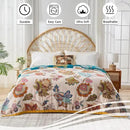 Boho Throw Blanket Reversible Muslin Bohemian Tapestry, Flower Decorated Bohemian Sofa Blanket, Lightweight Breathable 100% Cotton Throw Blanket, Chair Blanket, 50"x60" by CozyNest Decor