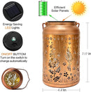 Outdoor Solar Waterproof Lantern Bee Garden Decorative Lights Hanging Solar Lights for Patio, Balcony, Backyard, Porch as Gift for Mom and Grandma (Hummingbird Flowers) by GreenHaven Gardens