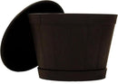 13" Heavy Duty Tray/Saucer (2 Pack) Country Look, Pot/Planter Base for Indoor/Outdoor Decor Use. Long Lasting, Reusable Light Weight (13 inches, Black) by GreenHaven Gardens