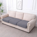 hyha Waterproof Couch Cushion Covers, Washable Sofa Cushion Slipcovers, Thick Stretch Jacquard Fabric, Couch Sofa Covers for Pets with Elastic Bottom (3 Pieces, Middle Grey) by CozyNest Decor