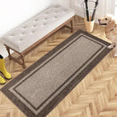PURRUGS Dirt Trapping Door Mat 24" x 60", Non-Slip/Skid Machine Washable Entryway Rug, Shoes Scraper, Area Rug, Super Absorbent Welcome Mat for Muddy Wet Shoes and Paws, Beige & Grayish Brown by CozyNest Decor