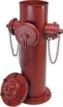 Design Toscano Fire Hydrant Statue Puppy Pee Post and Pet Storage Container, Large 23 Inch, Metal, Full Color by GreenHaven Gardens