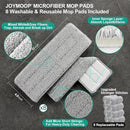 JOYMOOP Mop and Bucket Set, Dust Mops for Floor Cleaning, Wall Mop with 8 Microfiber Mop Head Replacement by CozyNest Decor