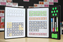 Set of 5 - Magnetic Dry-Erase Phonics Blending Board – Hands-On Word Building & Spelling Tool with Grapheme Tiles, Handwriting Lines & Syllable Mats – Reusable Learning for Classroom & Home by TinyTreasures Baby Boutique