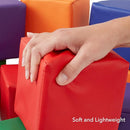 Casafield Toddler Foam Building Blocks (12-Piece Set), 5.5" x 5.5" Soft Play Colorful Kids Stacking Cubes for Daycare, Nursery, Preschool by TinyTreasures Baby Boutique