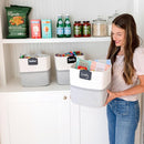 NaturalCozy Storage Cubes 11 Inch Cotton Rope Woven Baskets for Organizing, 3-Pack | Cube Storage Bin | Square Storage Baskets for Shelves Organizer, Classroom, Kids Toy Bins, Closet, Baby Nursery by TinyTreasures Baby Boutique