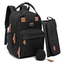 Dikaslon Diaper Bag Backpack with Portable Changing Pad, Pacifier Case and Stroller Straps, Large Unisex Baby Bags for Boys Girls, Multipurpose Travel Back Pack Moms Dads, Black by TinyTreasures Baby Boutique