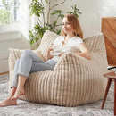 Giant Bean Bag Chairs for Adults with Filling Plush Fluffy Bean Bag Chairs for Teens with Armrests Comfy BeanBag Lazy Couch Sofa Chair for Bedroom Living Room Reading by CozyNest Decor