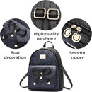 I IHAYNER Girls Bowknot Cute Leather Backpack Mini Backpack Purse for Women by TinyTreasures Baby Boutique