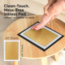 1-Pack Inkless Baby Hand and Footprint Kit - Mess Free Ink Pad for Newborn Keepsake, Dog Nose & Paw Print Kit, Clean Touch Ink Pad for Baby Hand & Footprints, Ideal New Mom Gifts (Gold, Jumbo) by TinyTreasures Baby Boutique