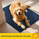 JSEI Dirt Trapper Door Mat 24"x36", Non-Slip Washable Entryway Mats, Dog Door Mat, Stain Resistant and Absorbent Floor Mats, Low Profile Welcome Mat for Front Back Door, Navy Blue by CozyNest Decor
