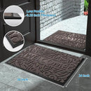 Yimobra Welcome Mat Outdoor, 36x24 Waterproof Door Mat Outside Entrance, All-Weather Non Slip Front Door Mat, Low-Profile Entryway Mat Indoor, Porch and Patio, Brown by CozyNest Decor