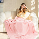 NEXHOME PRO Soft Blankets Pink Twin Size, Cozy Throw Blanket for Couch, Warm Reversible Knit Blanket for Women, Fuzzy Lightweight Throws for Sofa, Bed, Picnic, Heather Hot Pink, 60 x 80 inches by TinyTreasures Baby Boutique