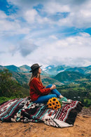 Inca Aztec Throw, Queen, King Blanket | Southwest Indian Navajo Boho Style | Native Cover for Camping, Bedding, Couch, Vanlife | Faux Alpaca, Lightweight, Hypoallergenic (Pachamama Brown, Queen) by CozyNest Decor