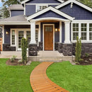 RELIANCER 6' Wooden Garden Pathway,Outdoor Roll Out Cedar Curved Walkway,Patio Path Decorative Garden Boardwalk Walkways,Weather-Resistant Roll Up Beach Wood Road Floor,Wedding Party Pathways by GreenHaven Gardens