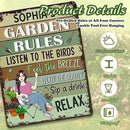 Personalized Retro Garden Metal Sign, Custom Cartoon Character and Name, Funny Garden Decor, Gift for Family, Friends, Women Gardeners, Gardening Lovers, Yard Outdoor Artwork Prints by GreenHaven Gardens