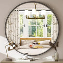 30 Inch Round Bathroom Mirror - Wall Mounted Circle Mirror with Metal Frame, Modern Mirror Suitable for Bathroom, Vanity, Entryway, Living Room, Wall Decor,Black by CozyNest Decor