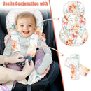 GFU Infant Stroller mat, Fits for Stroller, Swing, Flowers by TinyTreasures Baby Boutique