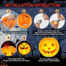 Retisee 20 Pcs 10 Inch Halloween Paper Lanterns Jack O Lantern Pumpkin Halloween Party Decorations Halloween Hanging Pumpkin Decor with Lights Suitable for Indoor Outdoor Yard, Lawn, Garden, Party by GreenHaven Gardens