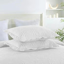 MarCielo 3-Piece Christmas Quilt 100% Cotton Oversized Bedspread Lightweight Coverlet Embroidery Christmas Tree Pattern Bedding Set (TC Bright White, Oversized Queen (100"x106")) by CozyNest Decor