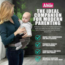 Abiie HUGGS 3-in-1 Baby Carrier with Hip Seat - Front Facing, Hip Hugger, Back Baby Carrier - Healthy Sitting (M) Position, 3 Mos.-Toddler - Buckle Type Closure - Approved by US Safety Standards by TinyTreasures Baby Boutique