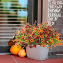 Artificial Fake Hanging Plants Flowers Basket, Faux Silk Daisy in Planter Realistic UV Resistant for Outside Home Patio Balcony Yard Spring Outdoor Decoration (Orange Brown) by GreenHaven Gardens